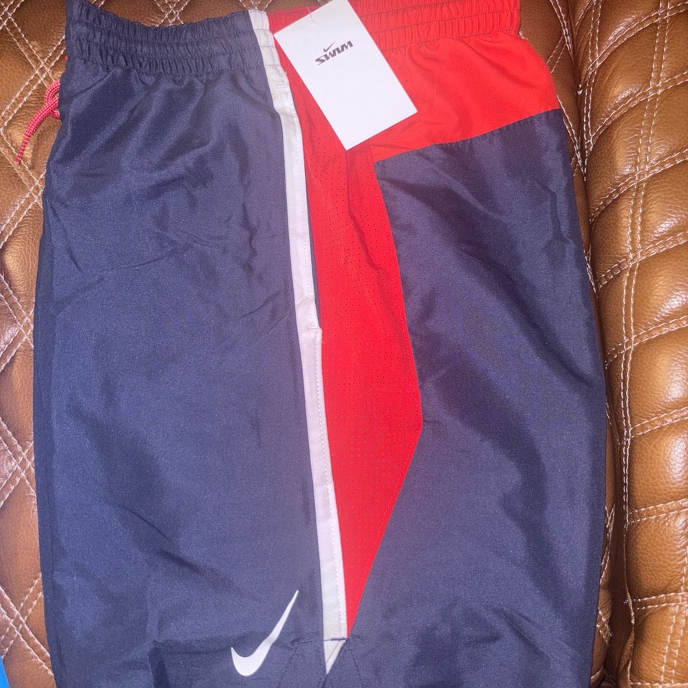 Nike Black and Red Sports Shorts